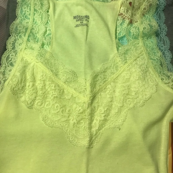 Bundle of Mossimo V-neck Tank Tops w/ Lace Trim - Picture 2 of 4